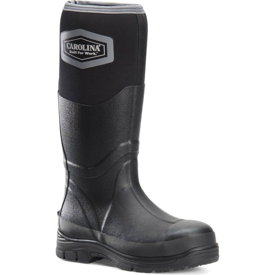 Men'S Carolina | Carolina Men'S Graupel 16" Steel Toe Wp Rubber Work Boot Ca2200 Black