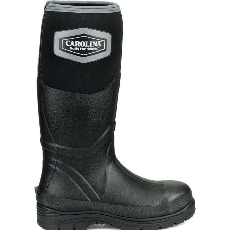 Men'S Carolina | Carolina Men'S Graupel 16" Steel Toe Wp Rubber Work Boot Ca2200 Black