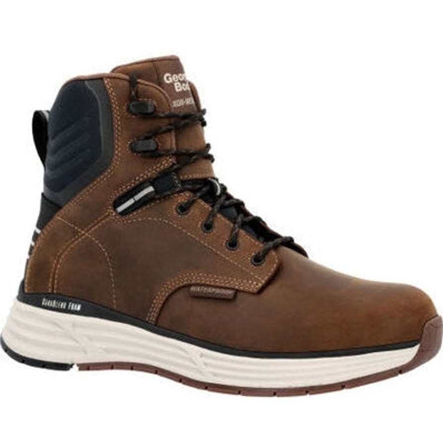 Men'S Georgia | Georgia Men'S Durablend Sport 6" Soft Toe Wp Work Boot Gb00625 Brown