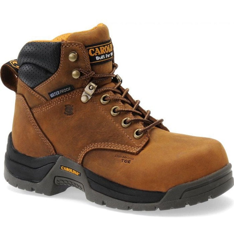 Women'S Carolina | Carolina Women'S Raleigh 6" Comp Toe Wp Slip Resist Work Boot Ca1620 Brown