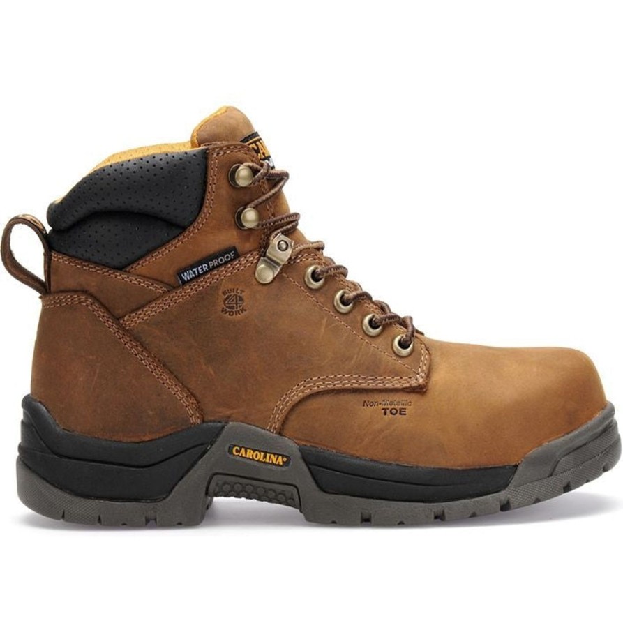 Women'S Carolina | Carolina Women'S Raleigh 6" Comp Toe Wp Slip Resist Work Boot Ca1620 Brown