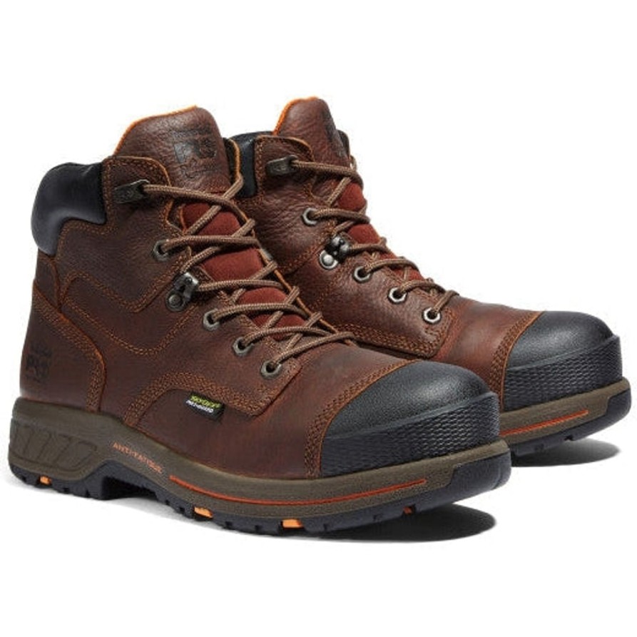 Men'S Timberland Pro | Timberland Pro Men'S Helix Hd Met Guard Ct Work Boot Tb0A1Vxg214 Brown