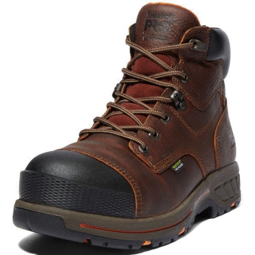 Men'S Timberland Pro | Timberland Pro Men'S Helix Hd Met Guard Ct Work Boot Tb0A1Vxg214 Brown