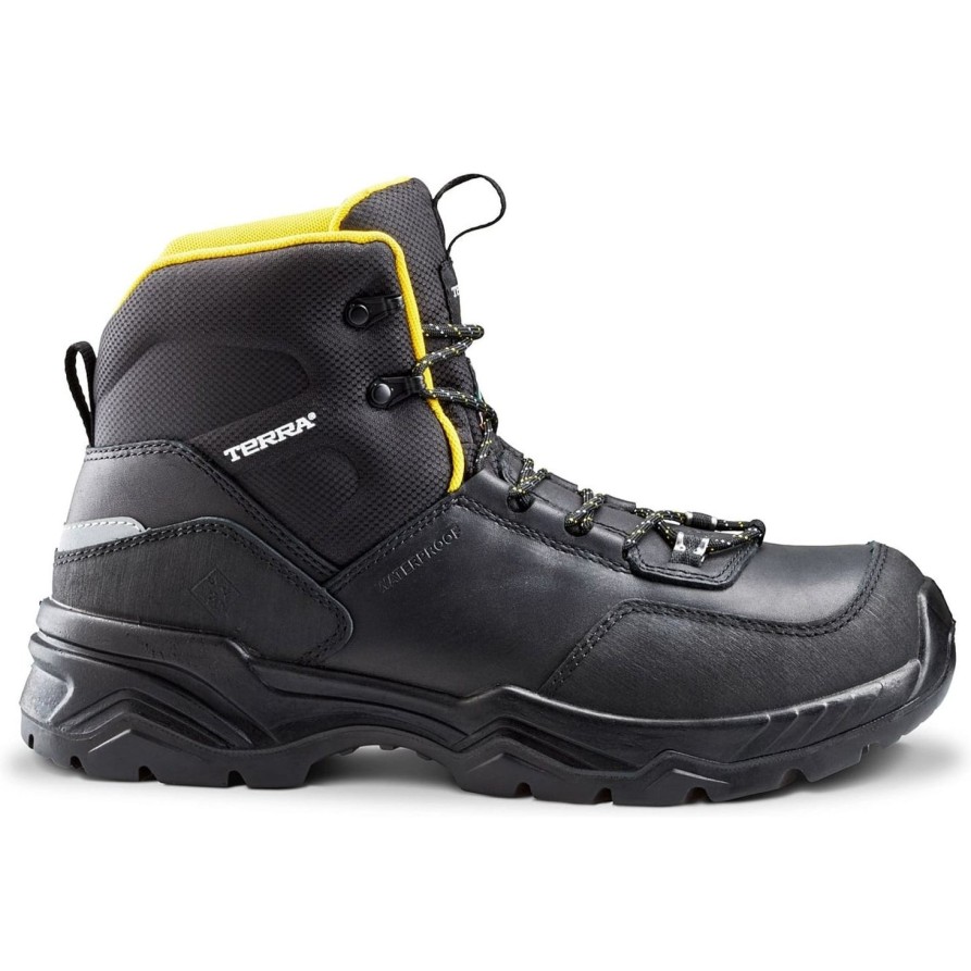 Men'S Terra | Terra Men'S Conway 6" Comp Toe Wp Safety Work Boot 4Ns4Bk Black