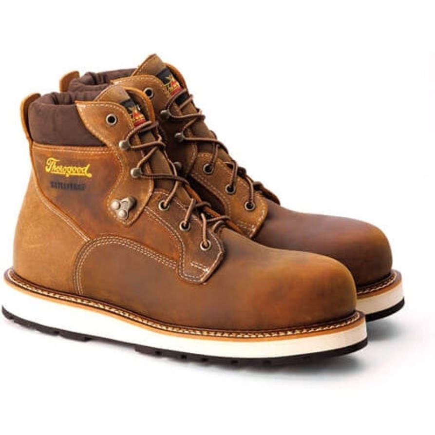 Men'S Thorogood | Thorogood Men'S Iron River Series 6" Ct Waterproof Work Boot 804-4146 Brown