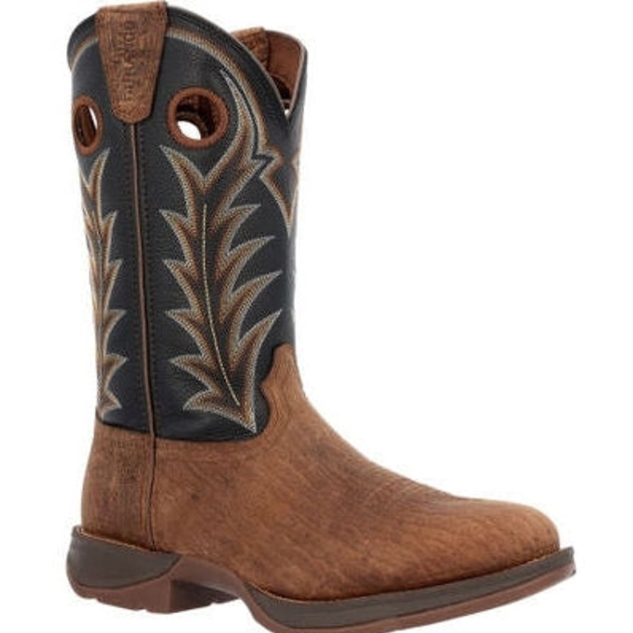 Men'S Durango | Durango Men'S Rebel 12" Round Toe Western Work Boot -Oak Bark- Ddb0428 Brown