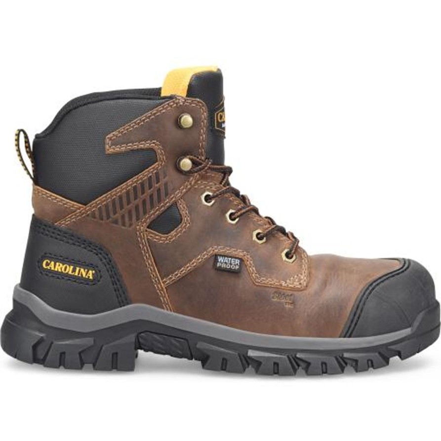 Men'S Carolina | Carolina Men'S Falcon 6" Steel Toe Lo Wp Work Boot Ca3590 Brown