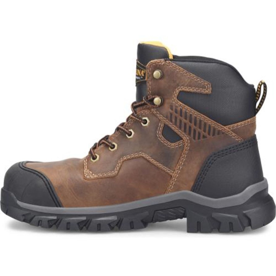 Men'S Carolina | Carolina Men'S Falcon 6" Steel Toe Lo Wp Work Boot Ca3590 Brown