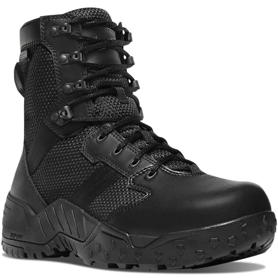 Men'S Danner | Danner Men'S Scorch 8" Waterproof Side Zip Duty Boot 25733 Black