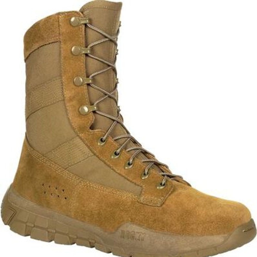 Men'S Rocky | Rocky Men'S C4R V2 Tactical Military Boot -Coyote Rkc108 Brown