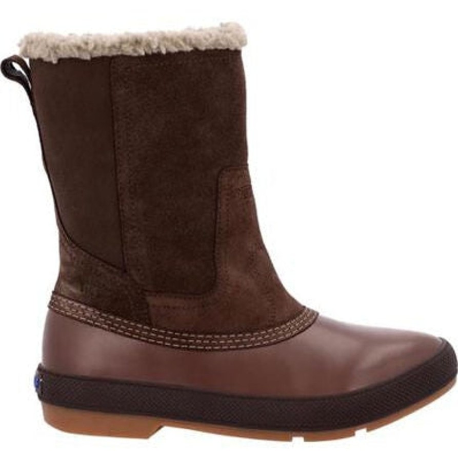 Women'S Xtratuf | Xtratuf Women'S Legacy Lte Wp Slip Resist Pull On Work Boot Xwlp900 Brown