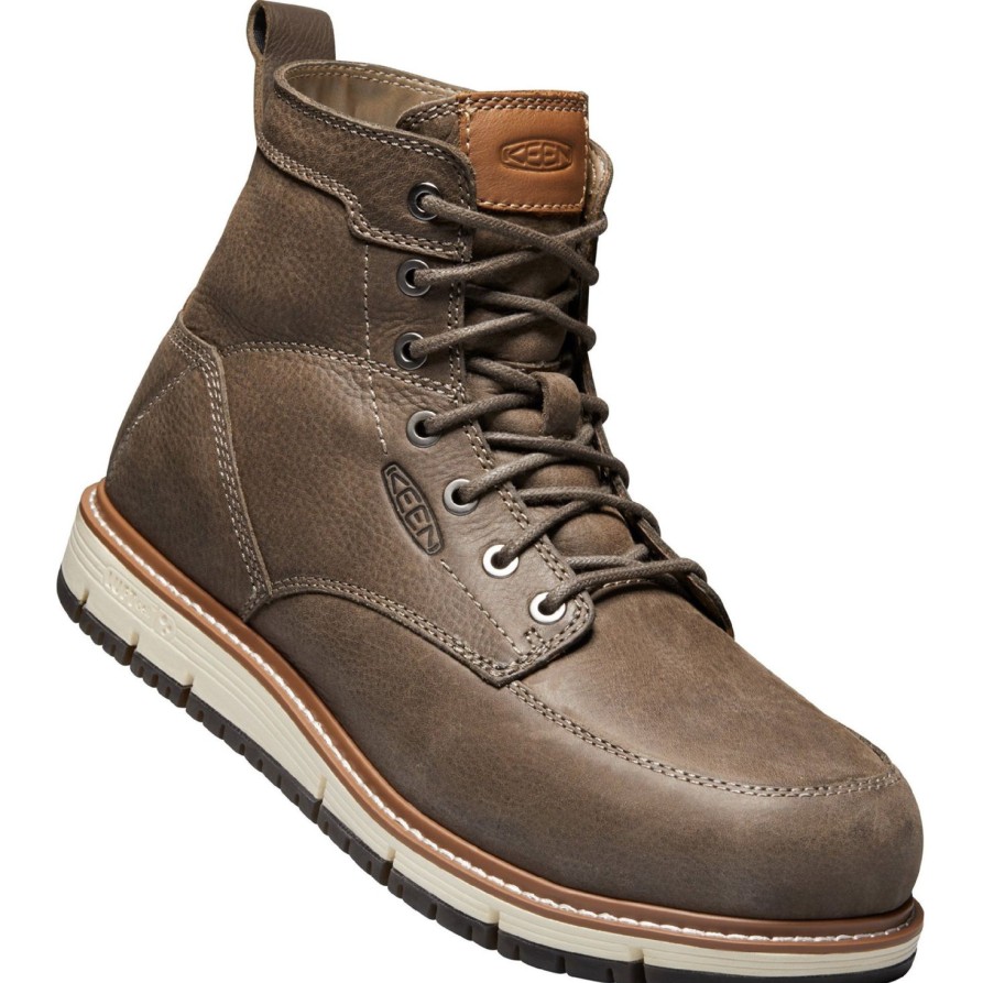 Men'S Keen | Keen Utility Men'S San Jose 6" Aluminum Toe Work Boot 1020057 Brown