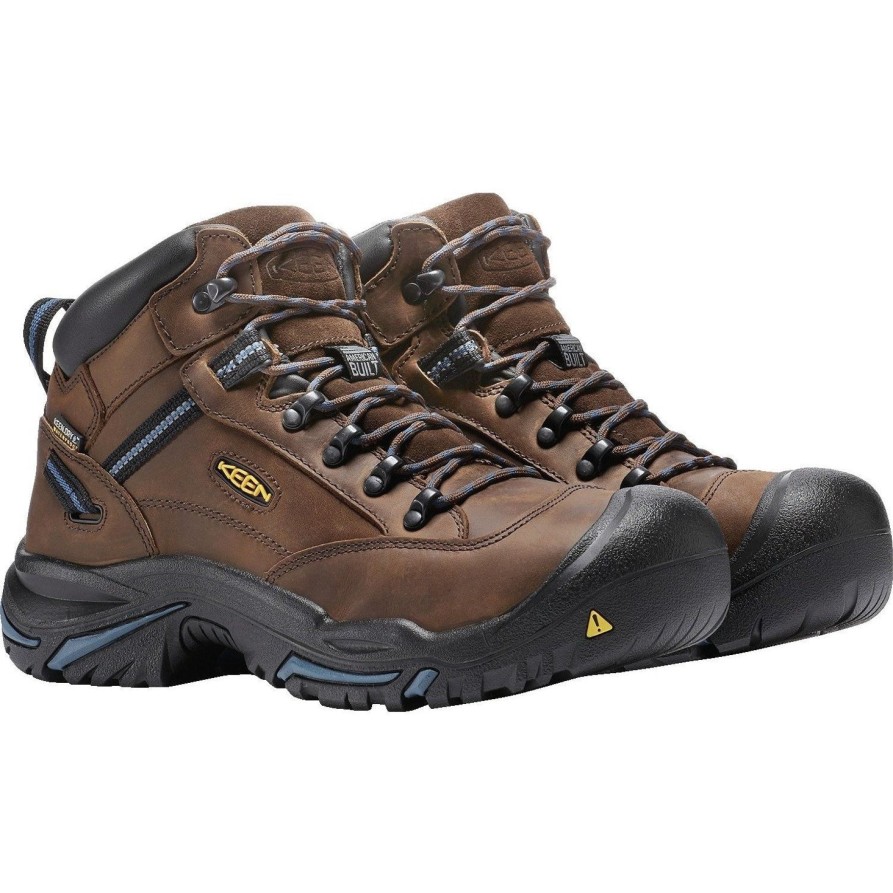 Men'S Keen | Keen Utility Men'S Braddock Usa Built Stl Toe Wp Work Boot 1012771 Brown