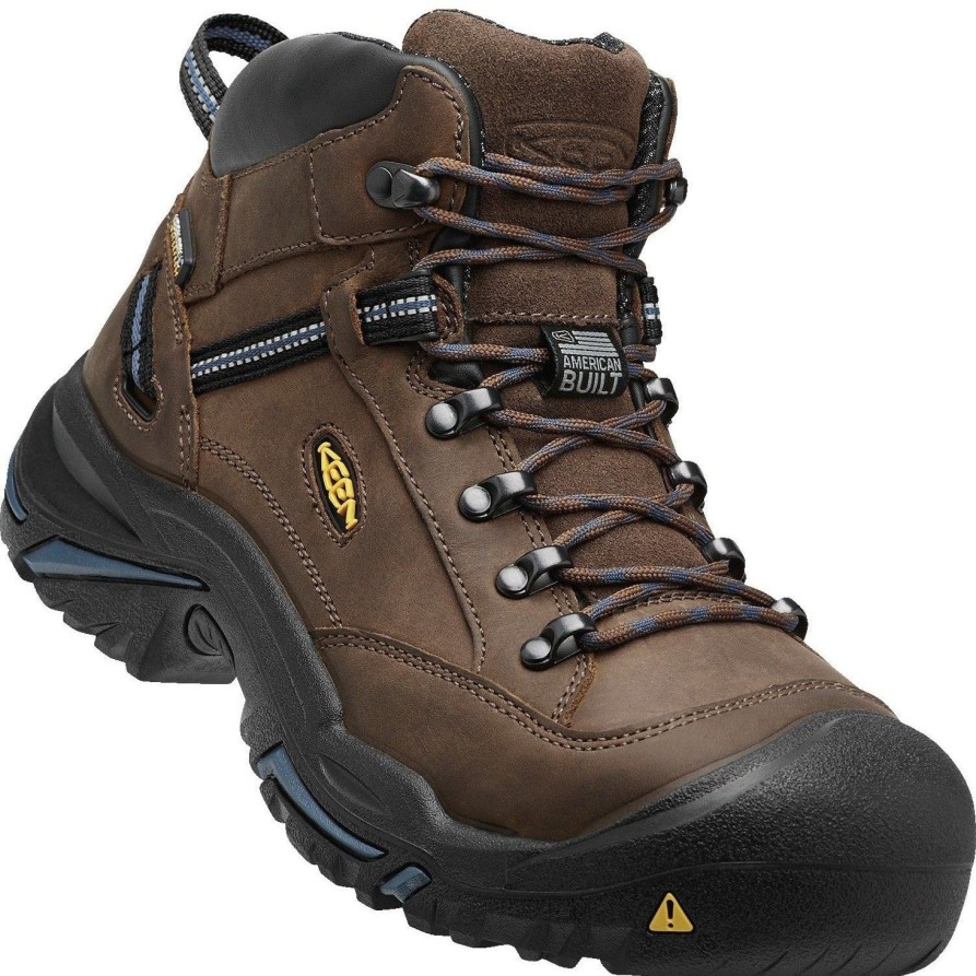 Men'S Keen | Keen Utility Men'S Braddock Usa Built Stl Toe Wp Work Boot 1012771 Brown