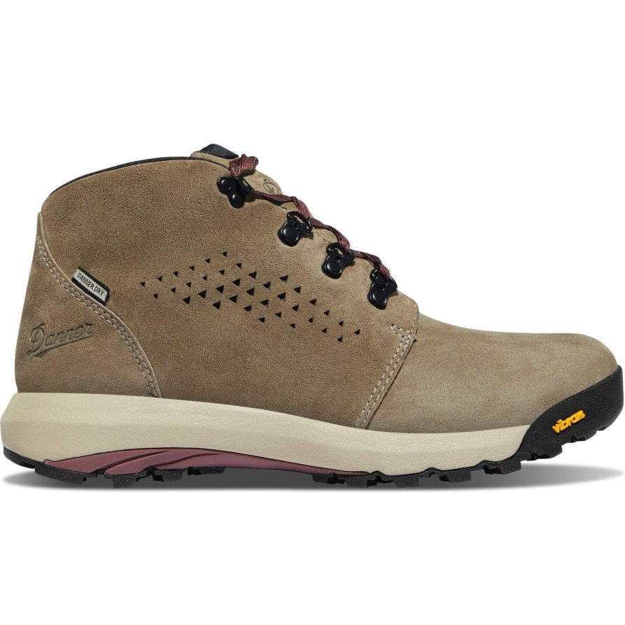 Men'S Danner | Danner Women'S Inquire Chukka 4" Wp Hiking Boot /Plum - 64501 Gray