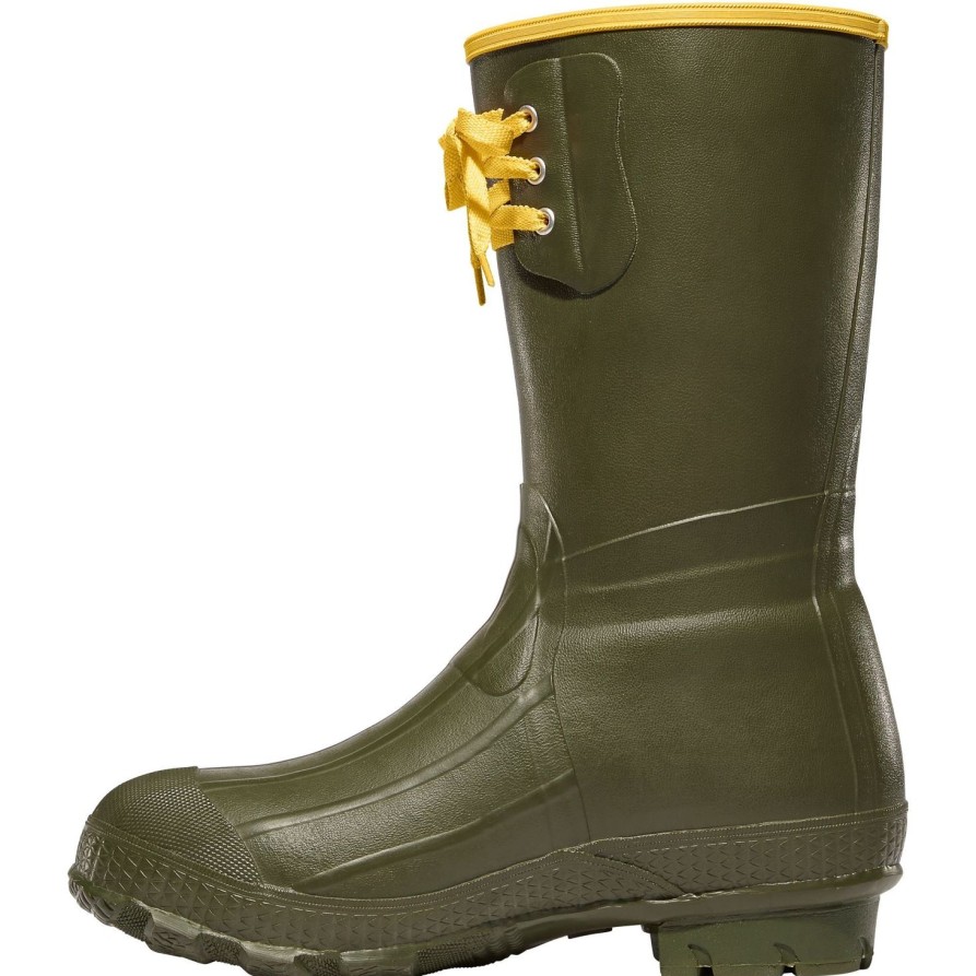 Men'S LaCrosse | Lacrosse Men'S Insulated Pac 12" Rubber Work Boot 260040 Green