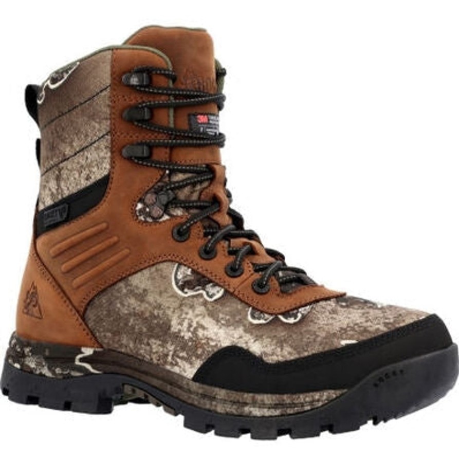 Men'S Rocky | Rocky Men'S Lynx 8" Wp 400G Insulated Work Boot And White- Rks0593 Tan