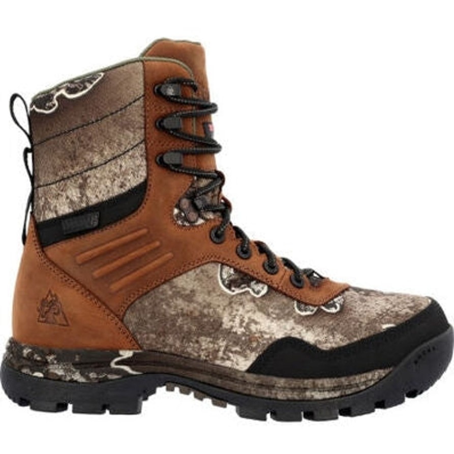 Men'S Rocky | Rocky Men'S Lynx 8" Wp 400G Insulated Work Boot And White- Rks0593 Tan