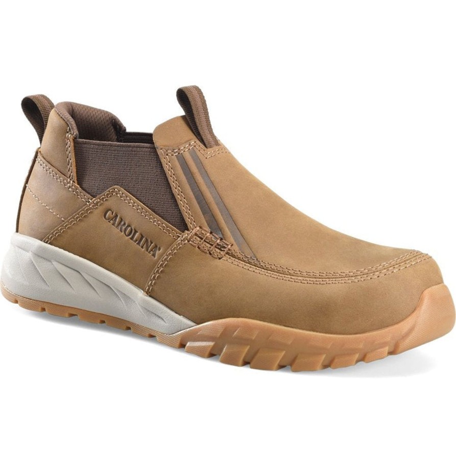 Men'S Carolina | Carolina Men'S Esd Romeo Force Ct Casual Work Shoe Ca5595 Brown