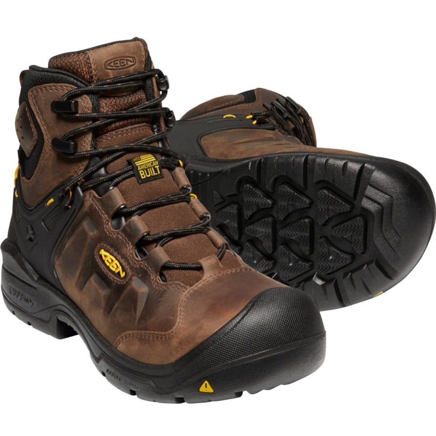 Women'S Keen | Keen Utility Women'S Dover 6" Carbon-Fiber Toe Wp Work Boot - 1024210 Brown