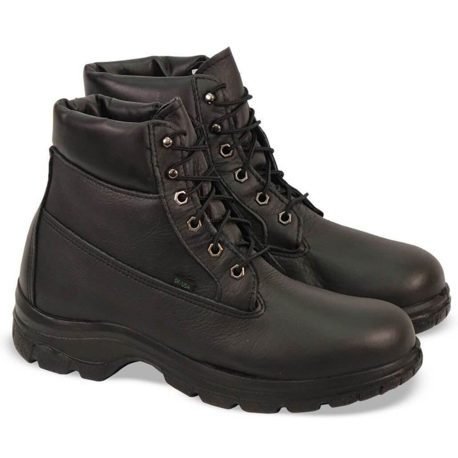 Men'S Thorogood | Thorogood Women'S Usa Made Softstreets 6" Wp Ins Duty Boot - 534-6342 Black