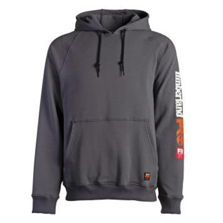 Men'S Timberland Pro | Timberland Pro Men'S Flame Resistant Hood Honcho Work Pullover - Charcoal - Tb0A1Vaj003 Grey