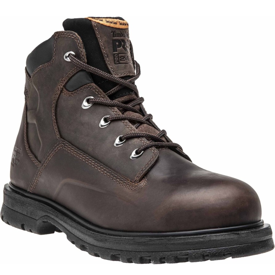 Men'S Timberland Pro | Timberland Pro Men'S Magnus 6" Stl Toe Work Boot Tb085591214 Brown