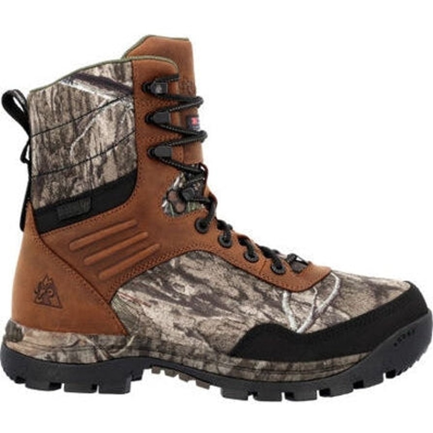 Men'S Rocky | Rocky Men'S Lynx 8" Wp 800G Insulated Mossy Oak Work Boot Rks0594 Golden