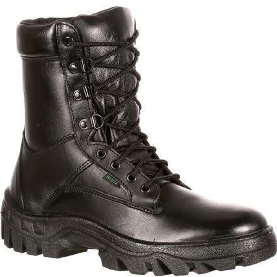 Men'S Rocky | Rocky Men'S Postal Approved 8" Duty Boot Fq0005010 Black