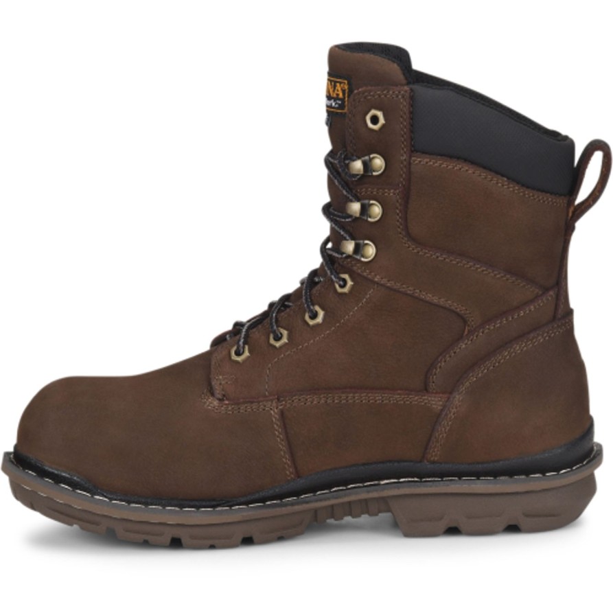 Men'S Carolina | Carolina Men'S Dormite 8" Comp Toe Ins Wp Work Boot Ca8556 Brown