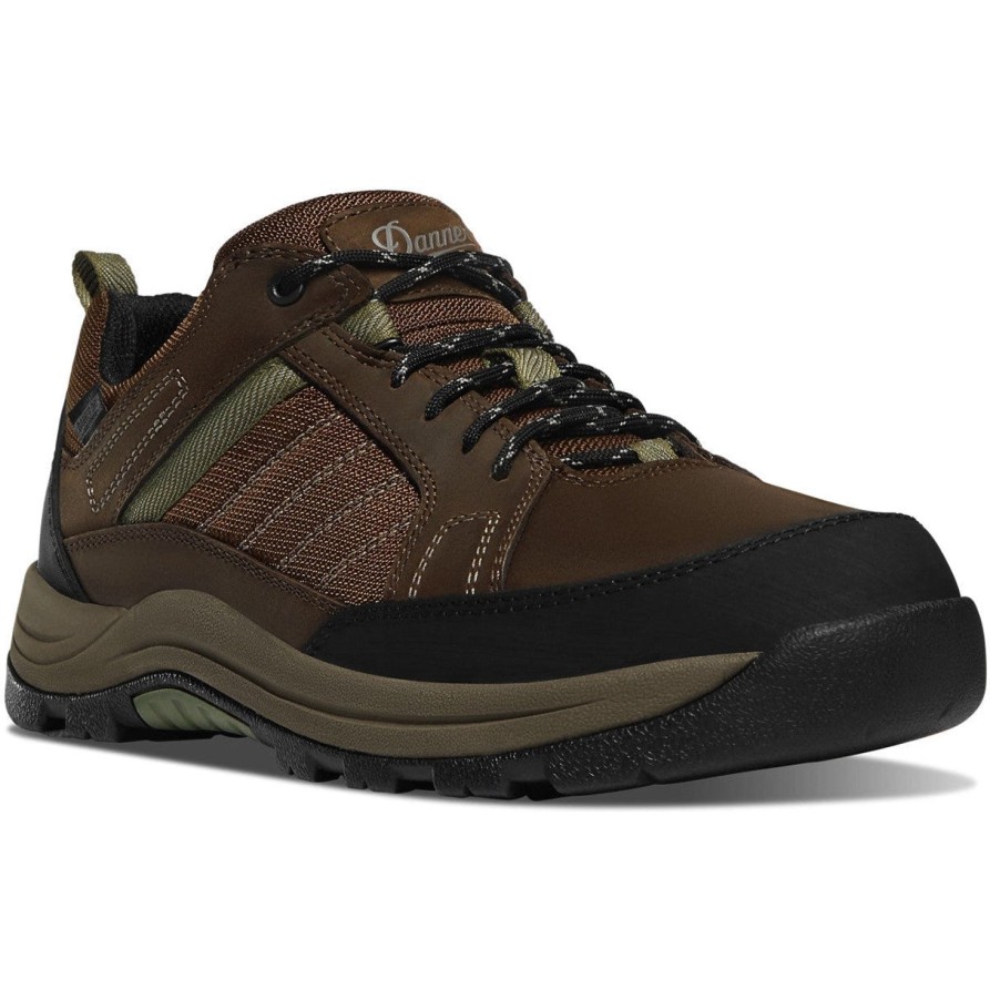 Men'S Danner | Danner Men'S Riverside 3" Wpplain Toe Slip Resist Work Boot -Brown- 15343 Brown Green