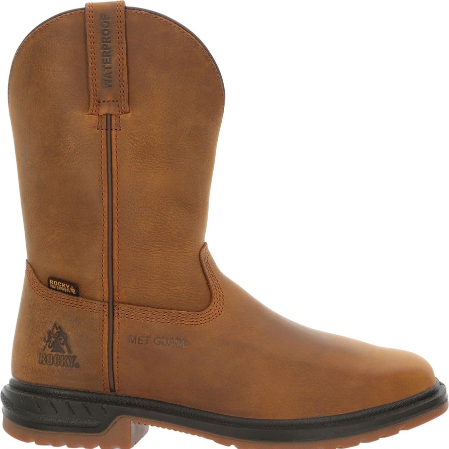 Men'S Rocky | Rocky Men'S Worksmart 11" Comp Toe Wp Mg Western Work Boot - Rkw0360 Brown