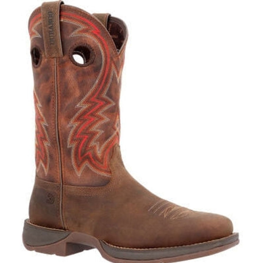 Men'S Durango | Durango Men'S Rebel 12" Square Toe Wstrn Work Boot -Dark Chestnut- Ddb0393 Brown