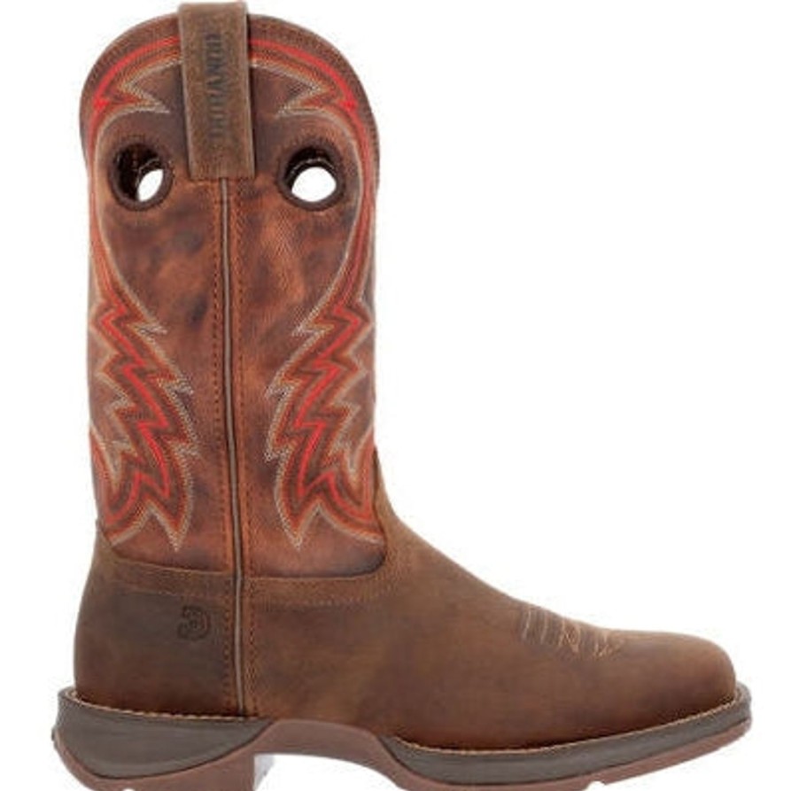 Men'S Durango | Durango Men'S Rebel 12" Square Toe Wstrn Work Boot -Dark Chestnut- Ddb0393 Brown