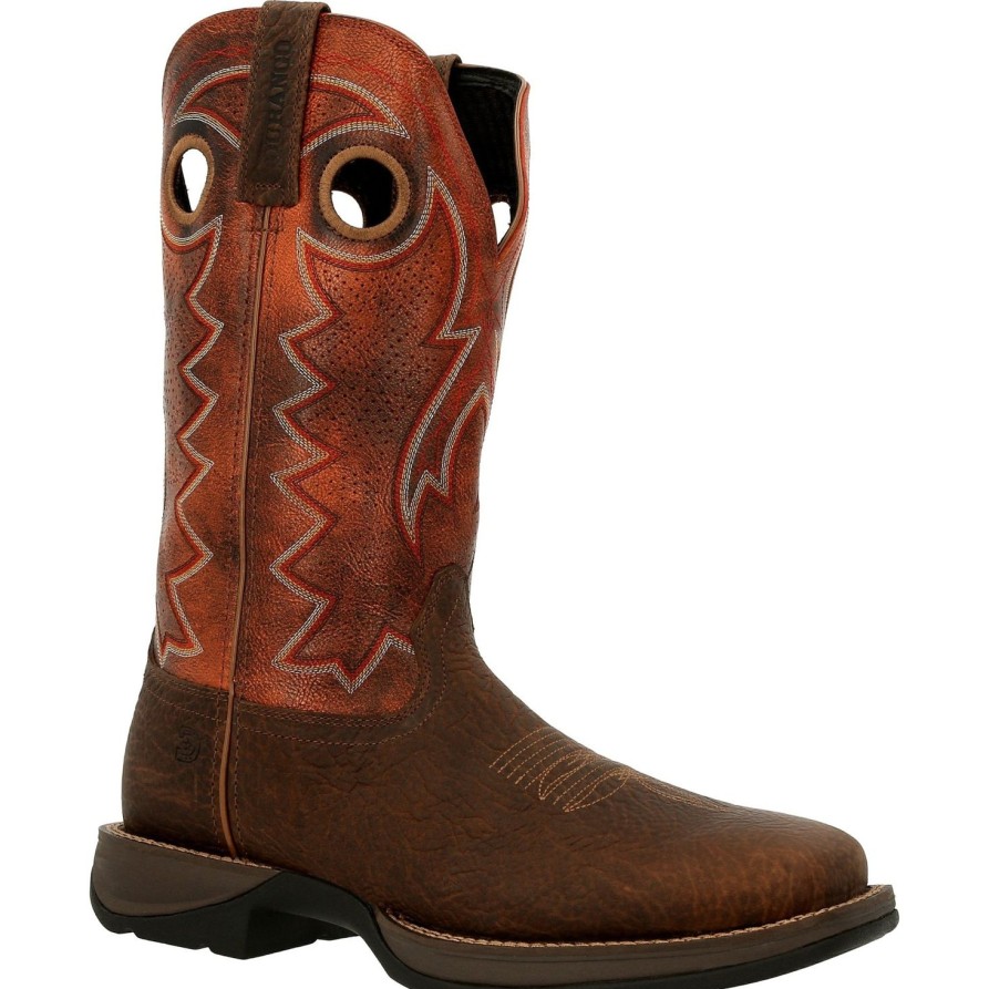 Men'S Durango | Durango Men'S Rebel Ventilated 12" Square Toe Western Boot - Ddb0327 Brown