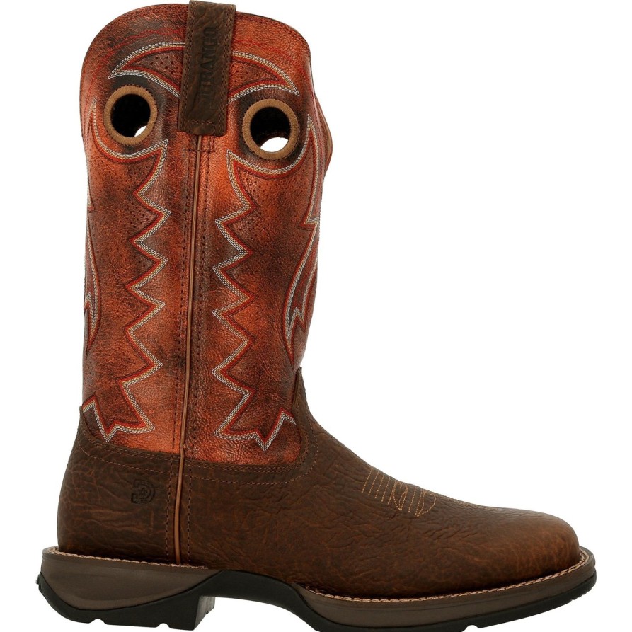 Men'S Durango | Durango Men'S Rebel Ventilated 12" Square Toe Western Boot - Ddb0327 Brown