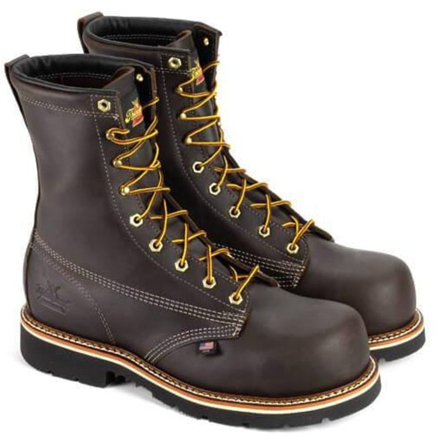 Men'S Thorogood | Thorogood Men'S Emperor Toe 8" Comp Toe Usa Made Work Boot - 804-4368 Brown