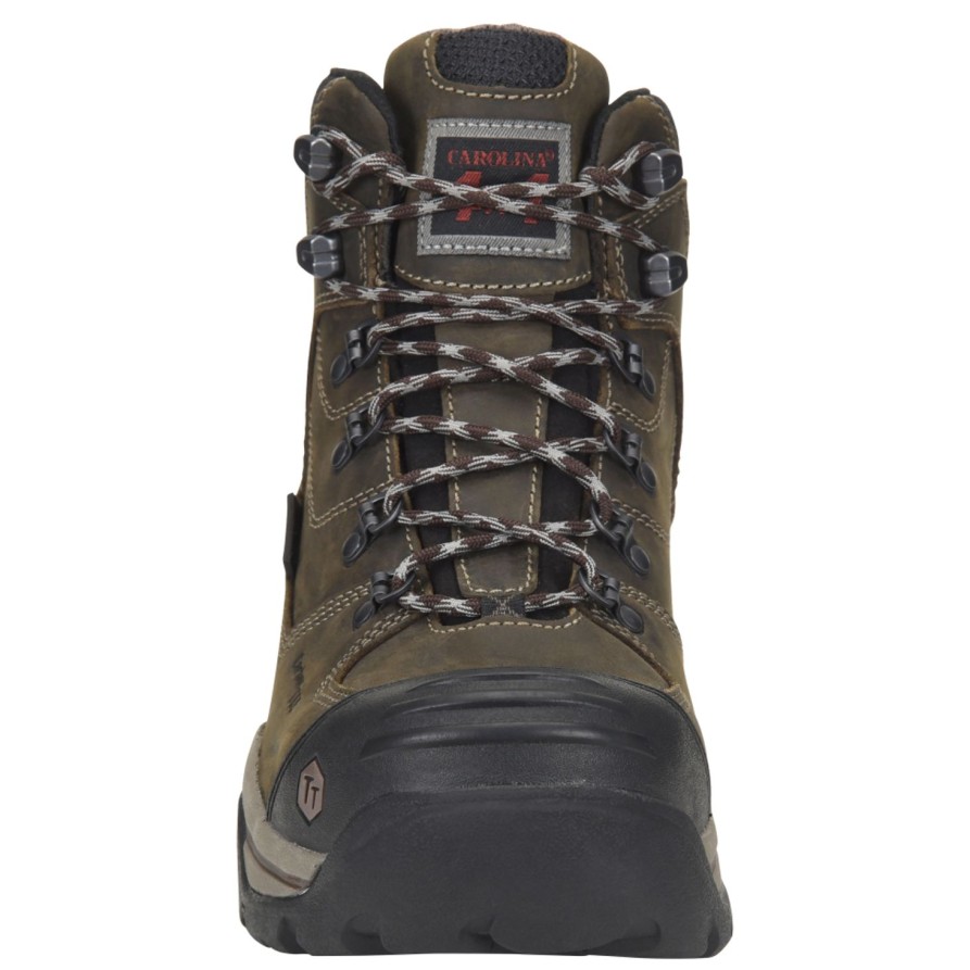 Men'S Carolina | Carolina Men'S Flagstone 6" Wp Carbon Comp Toe Hiker Work Boot Ca5525 Brown