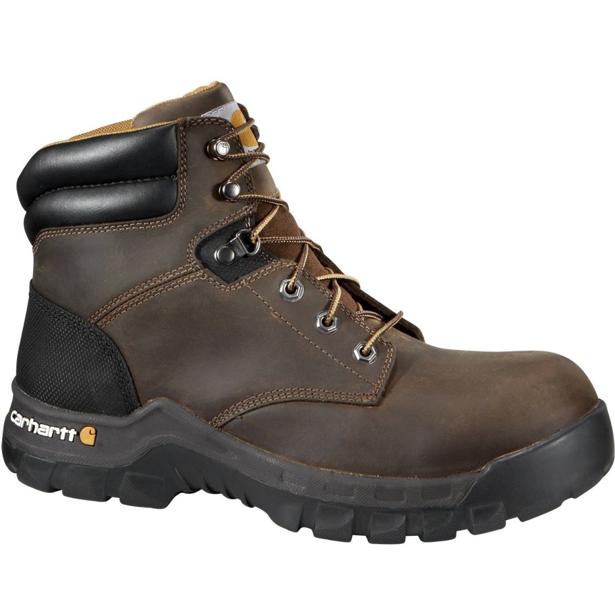 Women'S Carhartt | Carhartt Women'S Rugged Flex 6" Comp Toe Work Boot Cwf5355 Brown