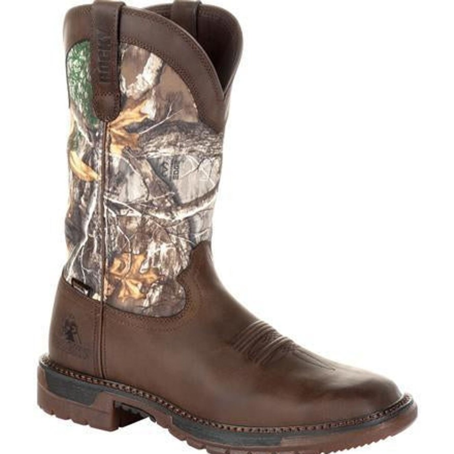 Men'S Rocky | Rocky Men'S Original Ride Flx 12" Wp Western Boot Rkw0253 Camo