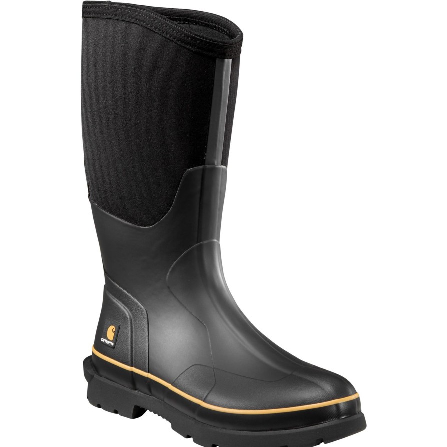 Men'S Carhartt | Carhartt Men'S Mudrunner 15" Carbon Nano Toe Wp Rubber Work Boot- Cmv1451 Black