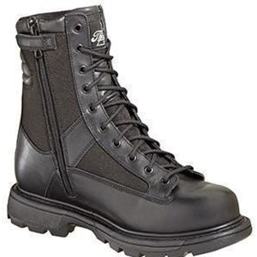 Men'S Thorogood | Thorogood Men'S Station Gen-Flex2 8" Side Zip Duty Boot 834-7991 Black