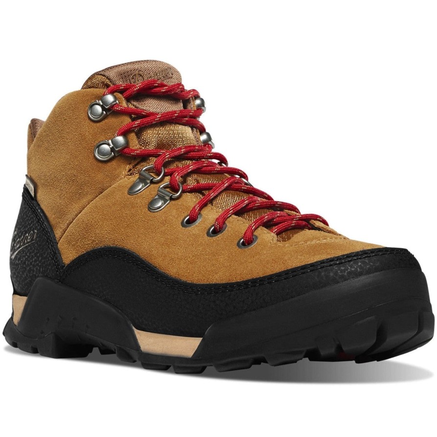 Men'S Danner | Danner Women'S Panorama Mid 6" Waterproof Hiking Boot - Brown/Red - 63434 Brown Red