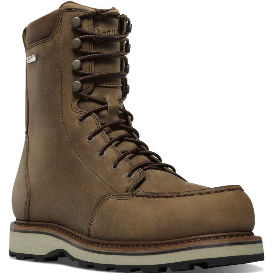 Men'S Danner | Danner Men'S Cedar River 8" Moc Toe Wp Hunt Work Boot 14304 Brown