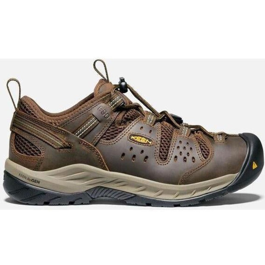 Men'S Keen | Keen Utility Men'S Atlanta Cool Ii Esd Soft Toe Work Shoe - 1023218 Brown