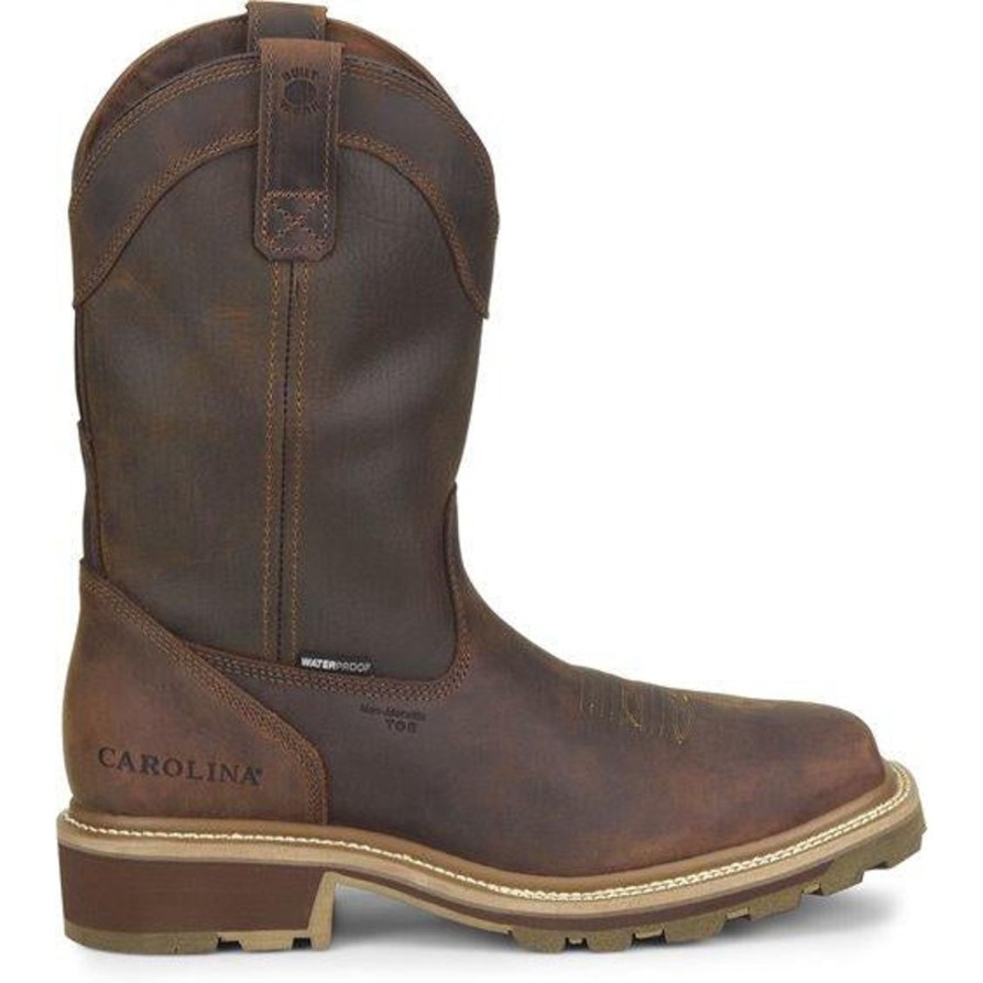 Men'S Carolina | Carolina Men'S Girder 11" Comp Toe Wp Work Boot Ca8540 Tan