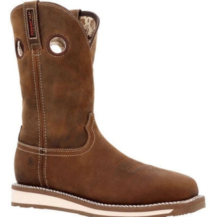 Men'S Durango | Durango Men'S Maverick Wxp 11" St Western Wedge Work Boot Ddb0451 Tan