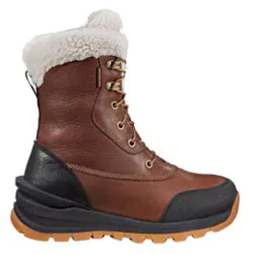 Women'S Carhartt | Carhartt Women'S Pellston 8" Wp Winter Work Boot - Mineral Fh8019-W Red