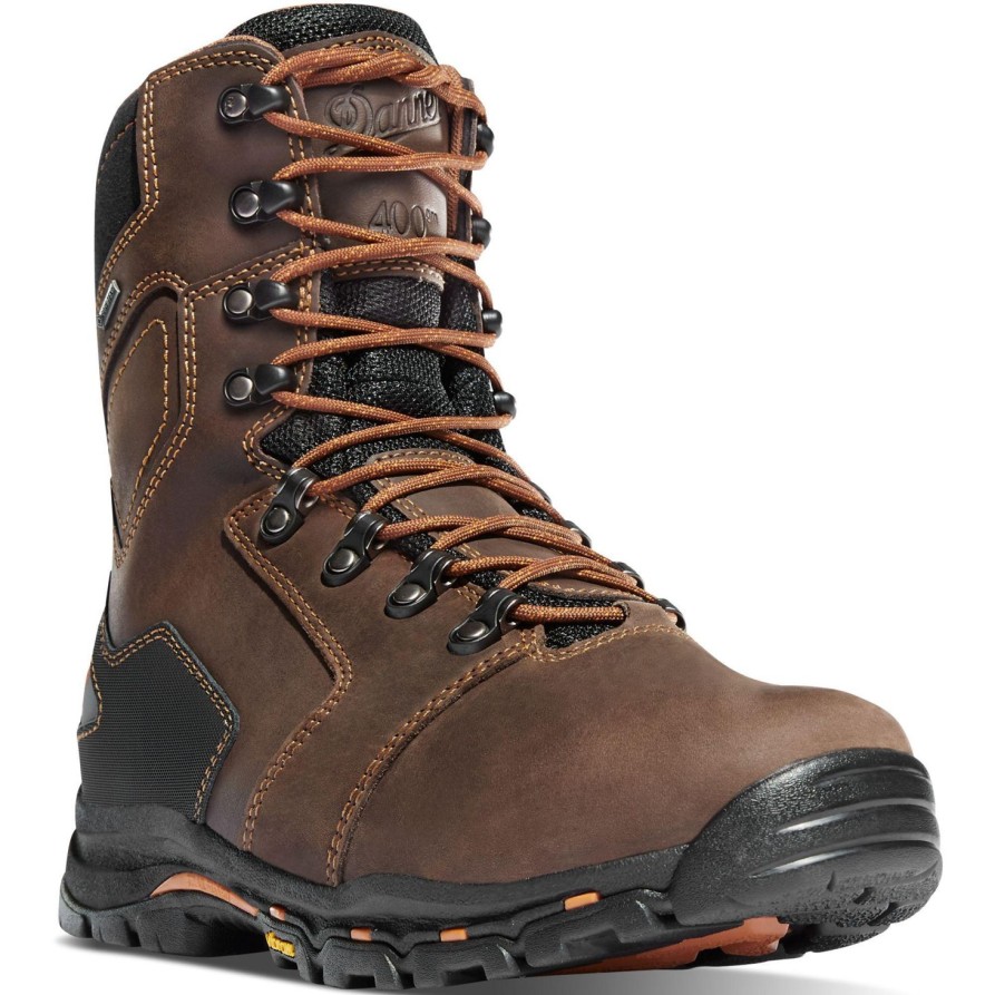 Men'S Danner | Danner Men'S Vicious 8" Comp Toe Insulated Wp Work Boot 13874 Brown