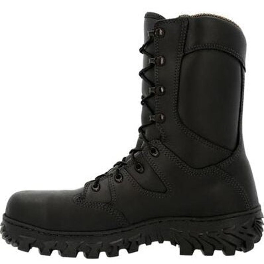 Men'S Rocky | Rocky Women'S Code Red Rescue 8" Wp Comp Toe Fire Boot Rkd0091 Black